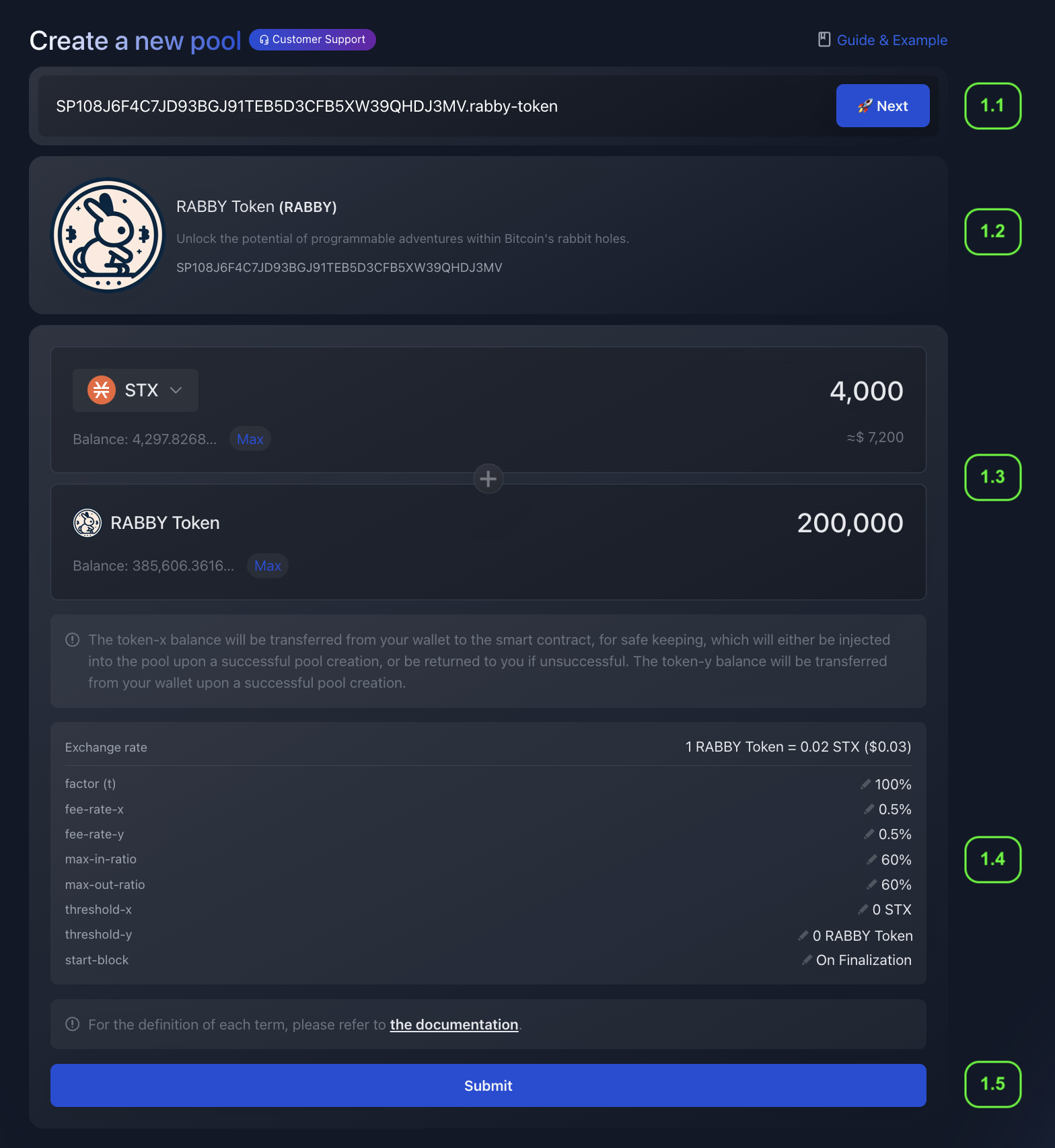 Self-Service Listing page